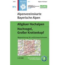 Skitourenkarten Alpenvereinskarte BY-4, Allgäuer Hochalpen, Hochvogel, Krottenkopf 1:25.000 Österreichischer Alpenverein