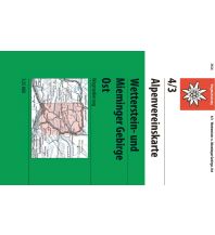 Wanderkarten Tirol Alpenvereinskarte 4/3, Wetterstein- und Mieminger Gebirge - Ost 1:25.000 Österreichischer Alpenverein