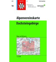 Ski Touring Maps Alpenvereinskarte 14, Dachsteingebirge 1:25.000 Österreichischer Alpenverein