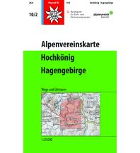 Ski Touring Maps Alpenvereinskarte 10/2, Hochkönig, Hagengebirge 1:25.000 Österreichischer Alpenverein