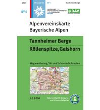 Ski Touring Maps Alpenvereinskarte BY-5, Tannheimer Berge, Köllenspitze, Gaishorn 1:25.000 Österreichischer Alpenverein