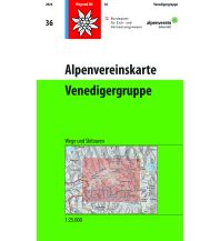 Ski Touring Maps Alpenvereinskarte 36, Venedigergruppe 1:25.000 Österreichischer Alpenverein