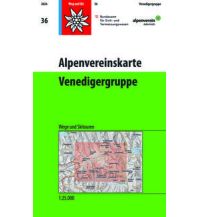 Skitourenkarten Alpenvereinskarte 36, Venedigergruppe 1:25.000 Österreichischer Alpenverein