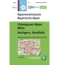 Skitourenkarten Alpenvereinskarte BY-18, Chiemgauer Alpen Mitte - Hochgern, Hochfelln 1:25.000 Österreichischer Alpenverein