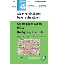 Ski Touring Maps Alpenvereinskarte BY-18, Chiemgauer Alpen Mitte - Hochgern, Hochfelln 1:25.000 Österreichischer Alpenverein