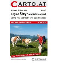 Hiking Maps Upper Austria Wander- & Bikekarte 403, Region Steyr am Nationalpark 1:35.000 Carto.at