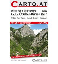 Ski Touring Maps Wander-, Rad- & Schitourenkarte 501, Region Ötscher-Dürrenstein 1:35.000 Carto.at