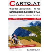 Skitourenkarten Wander- Rad- & Schitourenkarte 401a, Nationalpark Kalkalpen West 1:35.000 Carto.at