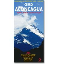 Wanderkarten Südamerika Cerro Aconcagua 1:40.000 Climbing Map