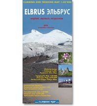 Wanderkarten Climbing and Trekking Map Elbrus 1:50.000 Climbing Map
