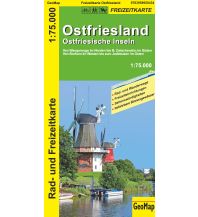 Radkarten Ostfriesland Ostfriesische Inseln 1:75.000 Rad- und Freizeitkarte GeoMap Medienagentur