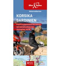 Motorradreisen Motorradkarten Set Korsika Sardinien Touristik-Verlag Vellmar