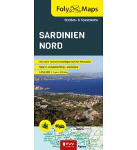 Motorradreisen FolyMaps Sardinien Nord 1:250 000 Touristik-Verlag Vellmar