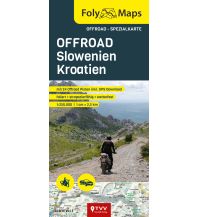 Motorradreisen FolyMaps OFFROAD Slowenien Kroatien 1:250.000 Touristik-Verlag Vellmar