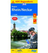 ADFC-Regionalkarte Region Rhein/Neckar, 1:75.000, reiß- und wetterfest BVA BikeMedia