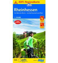 ADFC-Regionalkarte Rheinhessen, 1:50.000, reiß- und wetterfest, GPS-Tr BVA BikeMedia