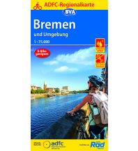 ADFC-Regionalkarte Bremen und Umgebung, 1:75.000, reiß- und wetterfest BVA BikeMedia