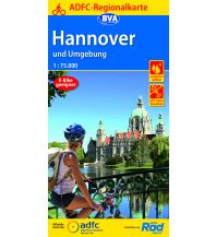 ADFC-Regionalkarte Hannover und Umgebung, 1:75.000, reiß- und wetterfe BVA BikeMedia