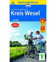 Cycling Maps Radwanderkarte BVA Die schönsten Radtrouren im Kreis Wesel 1:50.000, reiß- und wetterfest, GPS-Tracks Download BVA BikeMedia