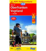 Radkarten ADFC-Radtourenkarte 18, Oberfranken, Vogtland 1:150.000 BVA BikeMedia