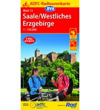Radkarten ADFC-Radtourenkarte 13, Saale, Westliches Erzgebirge 1:150.000 BVA BikeMedia