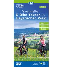 Radkarten ADFC Traumhafte E-Bike-Touren im Bayerischen Wald, 1:75.000, wetterfest, reißfest, GPS-Tracks Download, mit Tourenvorschlägen BVA BikeMedia