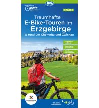 Cycling Maps ADFC Traumhafte E-Bike-Touren im Erzgebirge mit Tourenvorschlägen, 1:75.000, wetterfest, reißfest, GPS-Tracks Download BVA BikeMedia