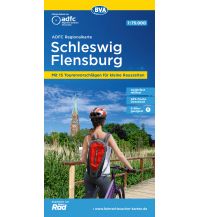Radkarten ADFC-Regionalkarte Schleswig Flensburg 1:75.000, reiß- und wetterfest, GPS-Tracks Download BVA BikeMedia
