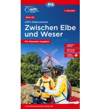 Radkarten ADFC Radtourenkarte 6, zwischen Elbe und Weser 1:150.000 BVA BikeMedia