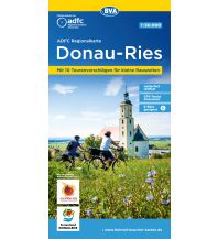 Cycling Maps ADFC-Regionalkarte Ferienland Donau-Ries / Geopark Ries, 1:50.000, reiß- und wetterfest, GPS-Tracks Download BVA BikeMedia