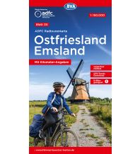 Radkarten ADFC-Radtourenkarte 5, Ostfriesland, Emsland 1:150.000 BVA BikeMedia