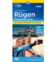 Radkarten ADFC-Regionalkarte Rügen, Fischland, Darß 1:75.000 BVA BikeMedia