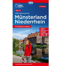 Cycling Maps ADFC Radtourenkarte 10, Münsterland, Niederrhein 1:150.000 BVA BikeMedia