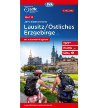 Radkarten ADFC Radtourenkarte 14, Lausitz, Östliches Erzgebirge 1:150.000 BVA BikeMedia