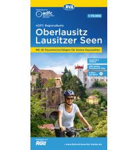 Cycling Maps ADFC-Regionalkarte Oberlausitz, Lausitzer Seen 1:75.000 BVA BikeMedia
