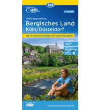 Radkarten ADFC-Regionalkarte Bergisches Land Köln/Düsseldorf 1:75.000, reiß- und wetterfest, GPS-Tracks Download BVA BikeMedia