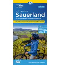 Radkarten ADFC-Regionalkarte Sauerland mit Tagestouren-Vorschlägen, 1:75.000, reiß- und wetterfest, GPS-Tracks Download BVA BikeMedia