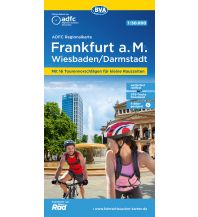 Cycling Maps ADFC-Regionalkarte Frankfurt a. M., Wiesbaden, Darmstadt, 1:50.000 BVA BikeMedia