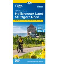 Radkarten ADFC-Regionalkarte Heilbronner Land - Stuttgart Nord 1:75.000, reiß- und wetterfest, GPS-Tracks Download BVA BikeMedia