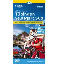 Radkarten ADFC-Regionalkarte Tübingen/Reutlingen Stuttgart Süd, 1:75.000, reiß- und wetterfest, GPS-Tracks Download BVA BikeMedia