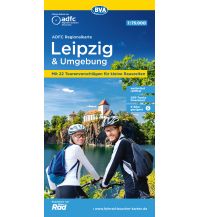 Radkarten ADFC-Regionalkarte Leipzig und Umgebung 1:75.000 BVA BikeMedia