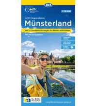 Radkarten ADFC-Regionalkarte Münsterland 1:75.000 BVA BikeMedia