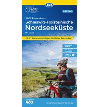 Radkarten ADFC-Regionalkarte Schleswig-Holsteinische Nordseeküste mit Inseln 1:7 BVA BikeMedia
