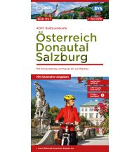 Radkarten ADFC-Radtourenkarte ÖS1, Österreich - Donautal, Salzburg 1:150.000 BVA BikeMedia