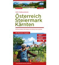 Radkarten ADFC-Radtourenkarte ÖS3, Österreich - Steiermark, Kärnten 1:150.000 BVA BikeMedia