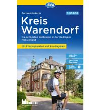 Radkarten Radwanderkarte BVA Radregion Münsterland Kreis Warendorf mit 100 Schlösser Route 1:50.000, reiß- und wetterfest, GPS-Tracks Download BVA BikeMedia