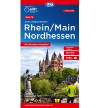Radkarten ADFC Radtourenkarte 16, Rhein, Main, Nordhessen 1:150.000 BVA BikeMedia