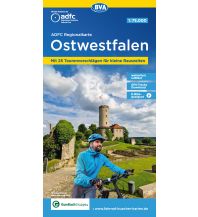 Radkarten ADFC-Regionalkarte Ostwestfalen mit Tagestouren-Vorschlägen, 1:75.000, BVA BikeMedia