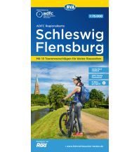 Radkarten ADFC-Regionalkarte Schleswig, Flensburg 1:75.000 BVA BikeMedia