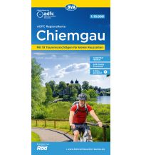 Cycling Maps ADFC-Regionalkarte Chiemgau 1:75.000 BVA BikeMedia